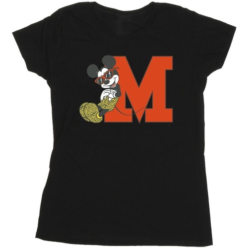 textil Mujer Camisetas manga larga Disney Mickey Mouse Leopard Trousers Negro