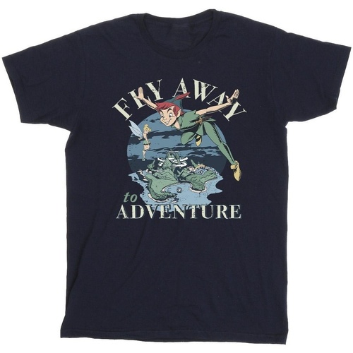 textil Niña Camisetas manga larga Disney Peter Pan Fly Away To Adventure Azul
