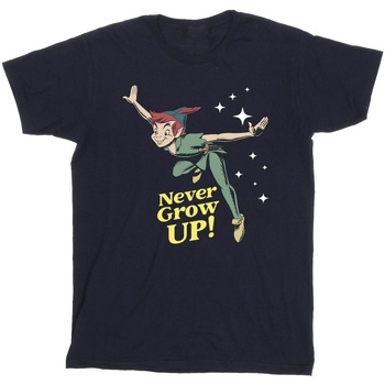 textil Niña Camisetas manga larga Disney Peter Pan Never Grow Up Azul