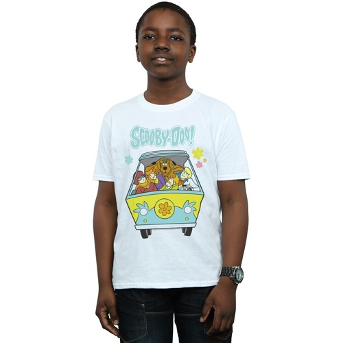 textil Niño Camisetas manga corta Scooby Doo Mystery Machine Group Blanco
