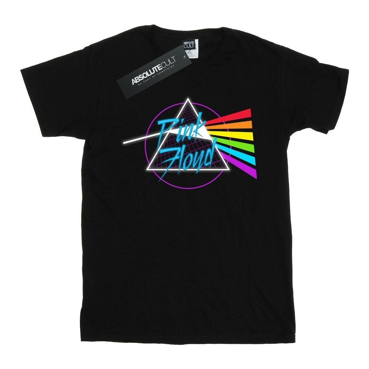 textil Niña Camisetas manga larga Pink Floyd Neon Darkside Negro