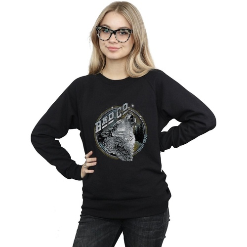 textil Mujer Sudaderas Bad Company Wolf Tour 1976 Negro