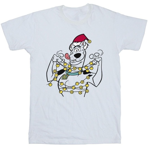 textil Niño Camisetas manga corta Scooby Doo Christmas Bells Blanco