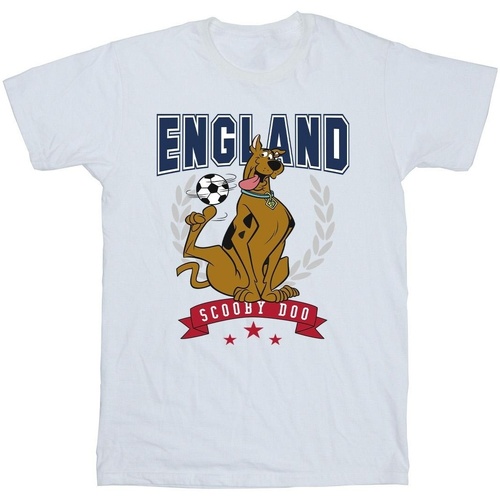 textil Niño Camisetas manga corta Scooby Doo England Football Blanco