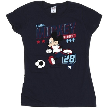 textil Mujer Camisetas manga larga Disney Mickey Mouse Team Mickey Football Azul