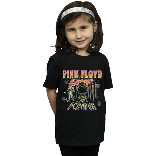 textil Niña Camisetas manga larga Pink Floyd Live At Pompeii Negro