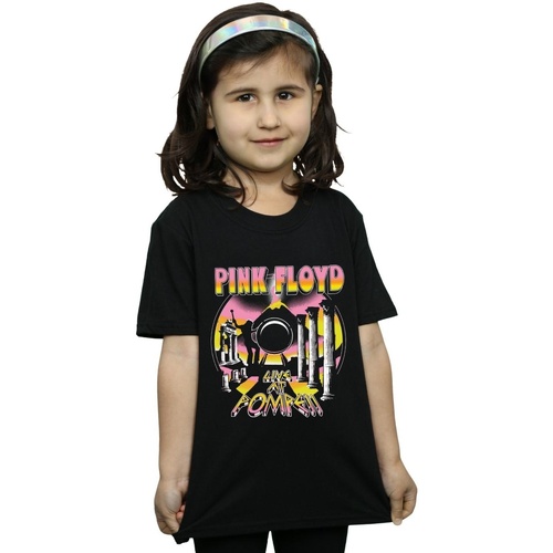 textil Niña Camisetas manga larga Pink Floyd Live At Pompeii Volcano Negro