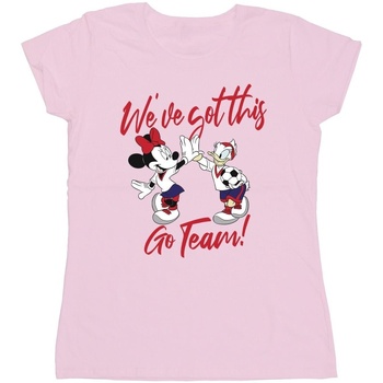 textil Mujer Camisetas manga larga Disney Minnie Daisy We've Got This Rojo