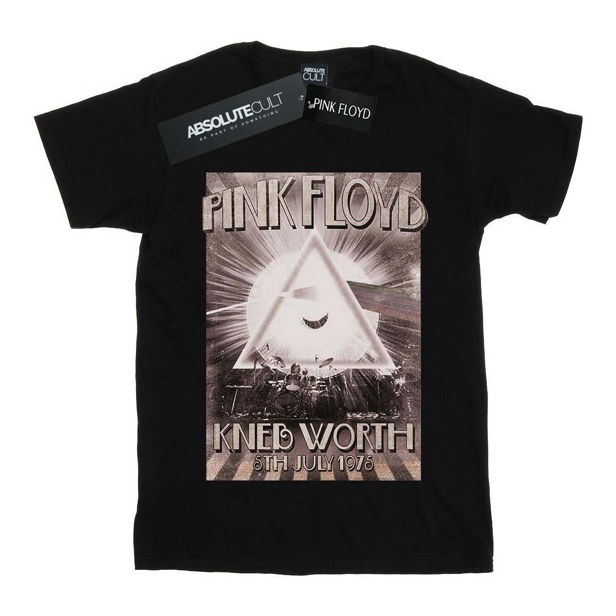 textil Niña Camisetas manga larga Pink Floyd Knebworth Poster Negro