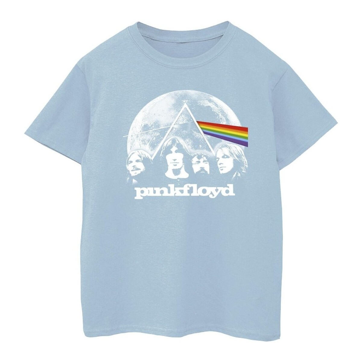 textil Niña Camisetas manga larga Pink Floyd Moon Prism Blue Azul