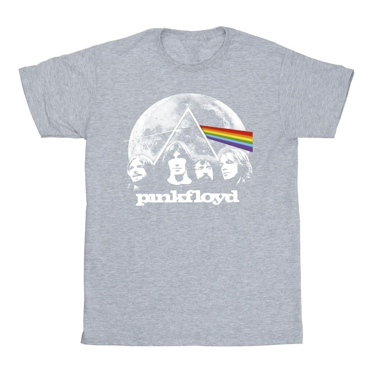 textil Niña Camisetas manga larga Pink Floyd Moon Prism Blue Gris