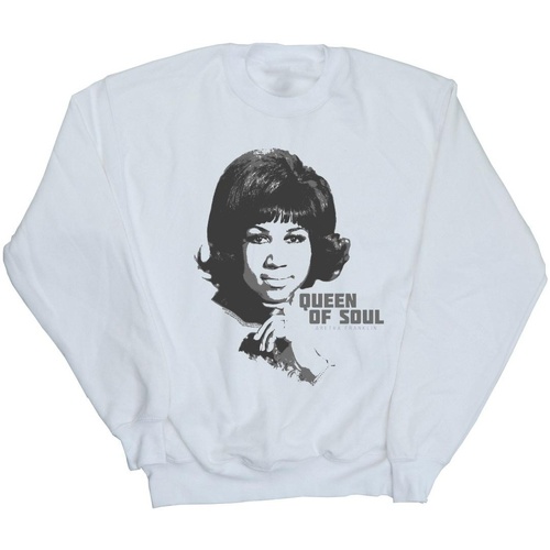 textil Mujer Sudaderas Aretha Franklin Queen Of Soul Blanco