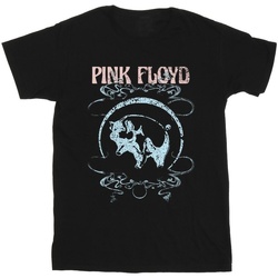 textil Niña Camisetas manga larga Pink Floyd Pig Swirls Negro