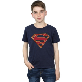 textil Niño Camisetas manga corta Dc Comics Supergirl Logo Azul