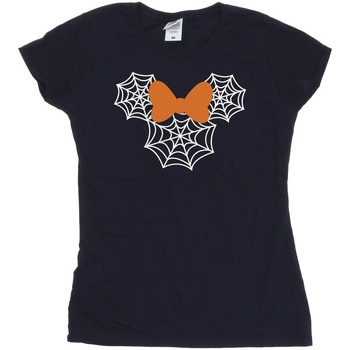 textil Mujer Camisetas manga larga Disney Minnie Mouse Spider Web Head Azul