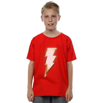 textil Niño Camisetas manga corta Dc Comics Shazam Bolt Logo Rojo