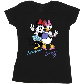 textil Mujer Camisetas manga larga Disney Minnie Mouse And Daisy Negro