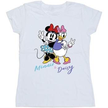 textil Mujer Camisetas manga larga Disney Minnie Mouse And Daisy Blanco