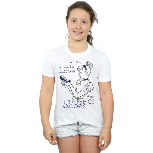 textil Niña Camisetas manga larga Disney All You Need Is Love Blanco