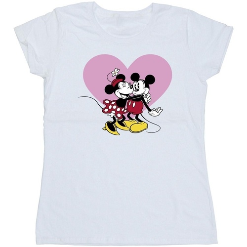 textil Mujer Camisetas manga larga Disney Mickey Mouse Love Languages Blanco