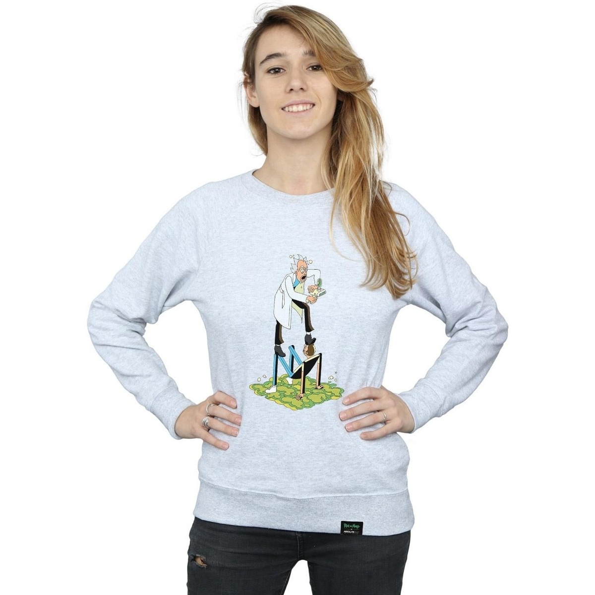 textil Mujer Sudaderas Rick And Morty Stylised Characters Gris