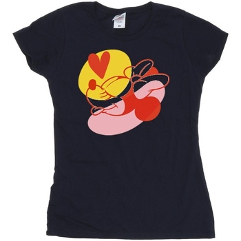 textil Mujer Camisetas manga larga Disney Minnie Mouse Tongue Heart Azul