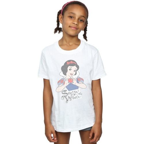 textil Niña Camisetas manga larga Disney Snow White Apple Blanco