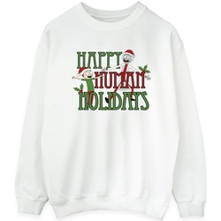 textil Mujer Sudaderas Rick And Morty Happy Human Holidays Blanco