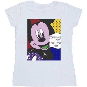 textil Mujer Camisetas manga larga Disney Mickey Mouse Oh Minnie Pop Art Blanco