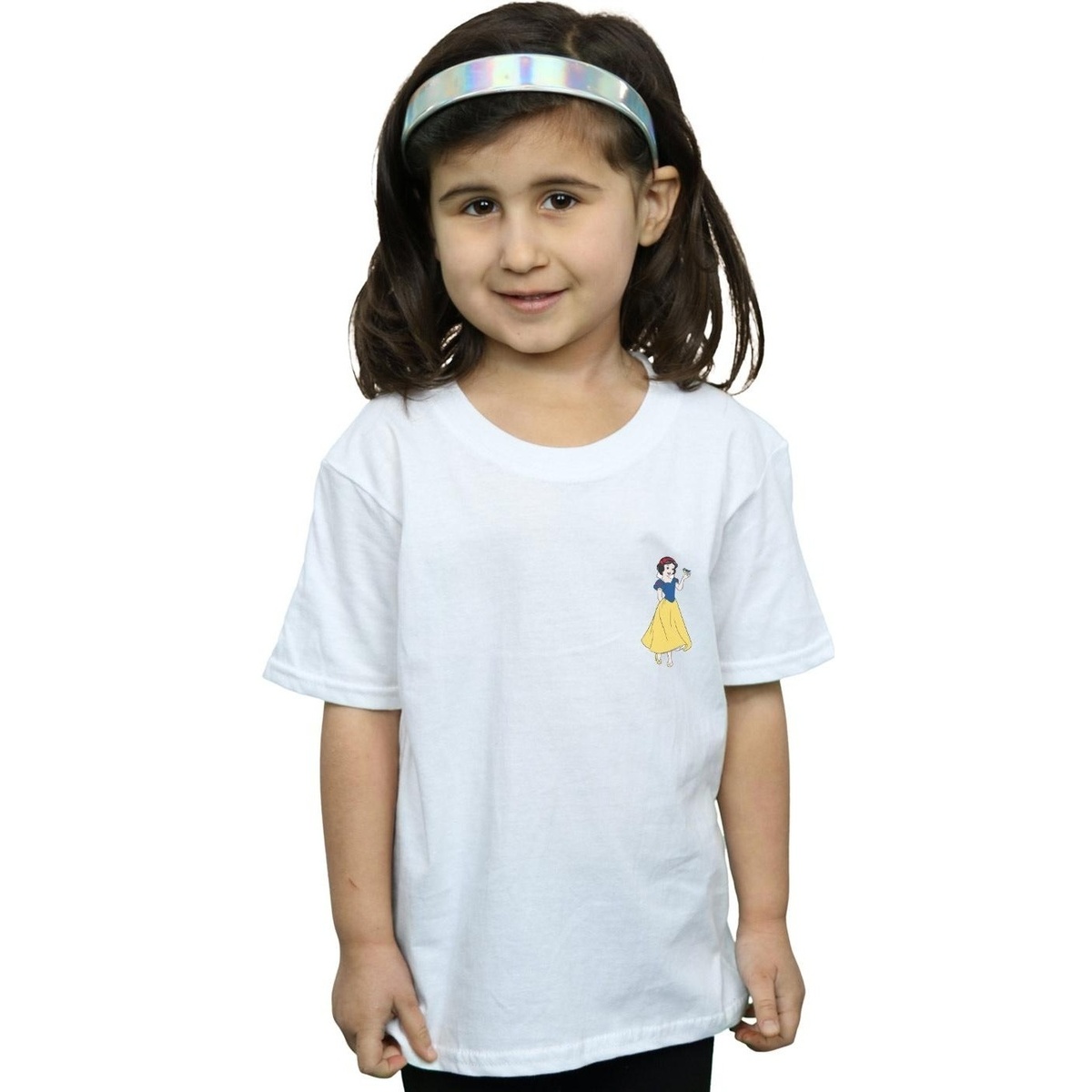 textil Niña Camisetas manga larga Disney Snow White Chest Blanco
