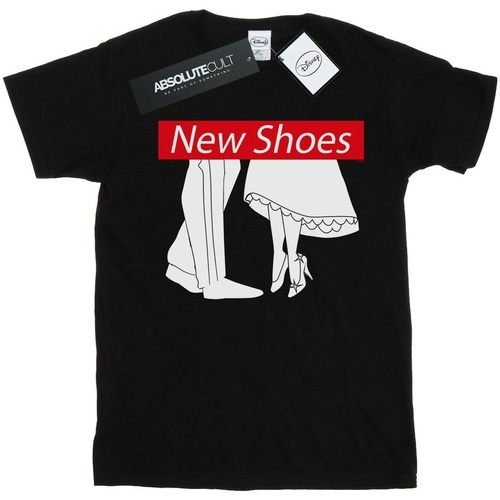 textil Niña Camisetas manga larga Disney Cinderella New Shoes Negro