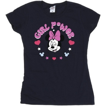 textil Mujer Camisetas manga larga Disney Minnie Mouse Girl Power Azul