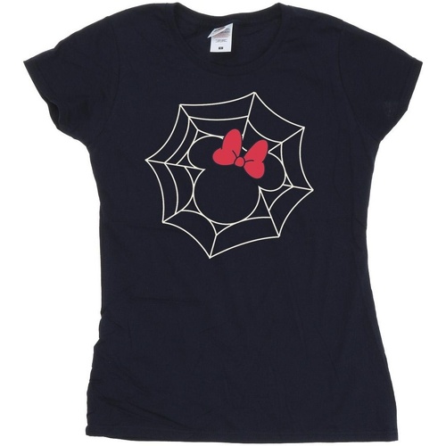textil Mujer Camisetas manga larga Disney Minnie Mouse Spider Web Azul