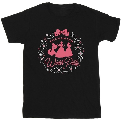 textil Niña Camisetas manga larga Disney Princess Winter Party Negro