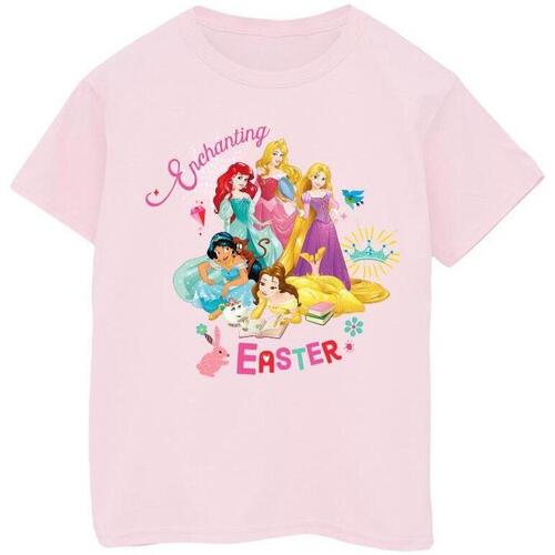 textil Niña Camisetas manga larga Disney Princesses Enchanted Easter Rojo