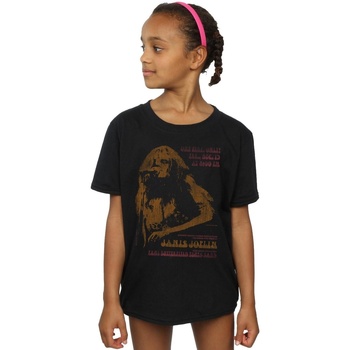 textil Niña Camisetas manga larga Janis Joplin Madison Square Garden Negro