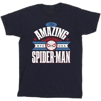 textil Niño Camisetas manga corta Marvel Spider-Man NYC Amazing Azul