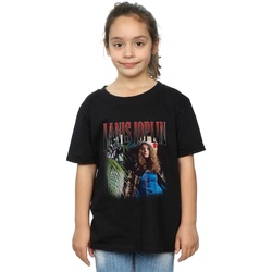 textil Niña Camisetas manga larga Janis Joplin Baron Homage Negro