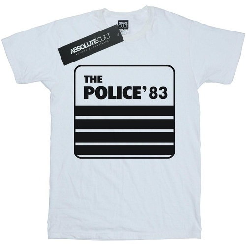textil Niña Camisetas manga larga The Police 83 Tour Blanco