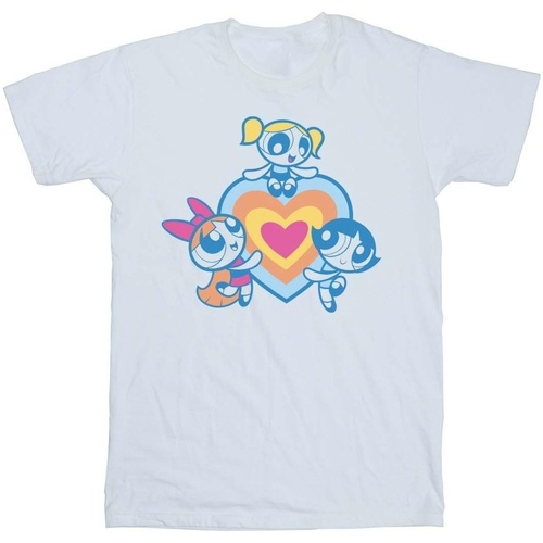 textil Niña Camisetas manga larga The Powerpuff Girls Heart Group Blanco