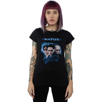 textil Mujer Camisetas manga larga The Matrix Code Group Negro