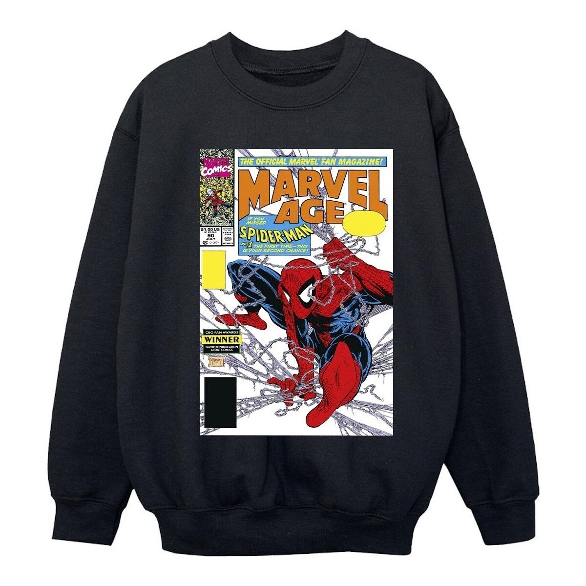 textil Niña Sudaderas Marvel Spider-Man  Age Comic Cover Negro
