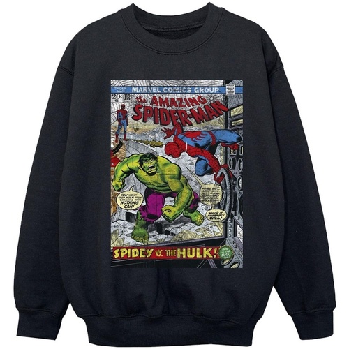 textil Niña Sudaderas Marvel Spider-Man VS Hulk Cover Negro