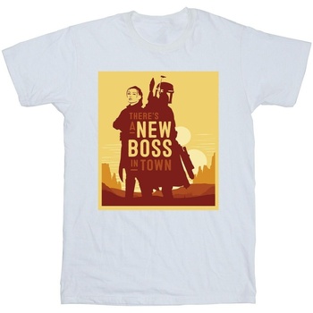 textil Niña Camisetas manga larga Disney The Book Of Boba Fett New Boss Sun Silhouette Blanco
