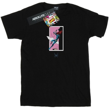 textil Mujer Camisetas manga larga Marvel Black Widow Roof Jump Negro