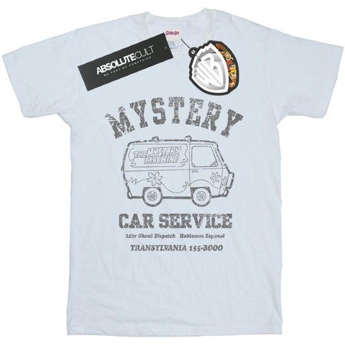 textil Niña Camisetas manga larga Scooby Doo Mystery Car Service Blanco