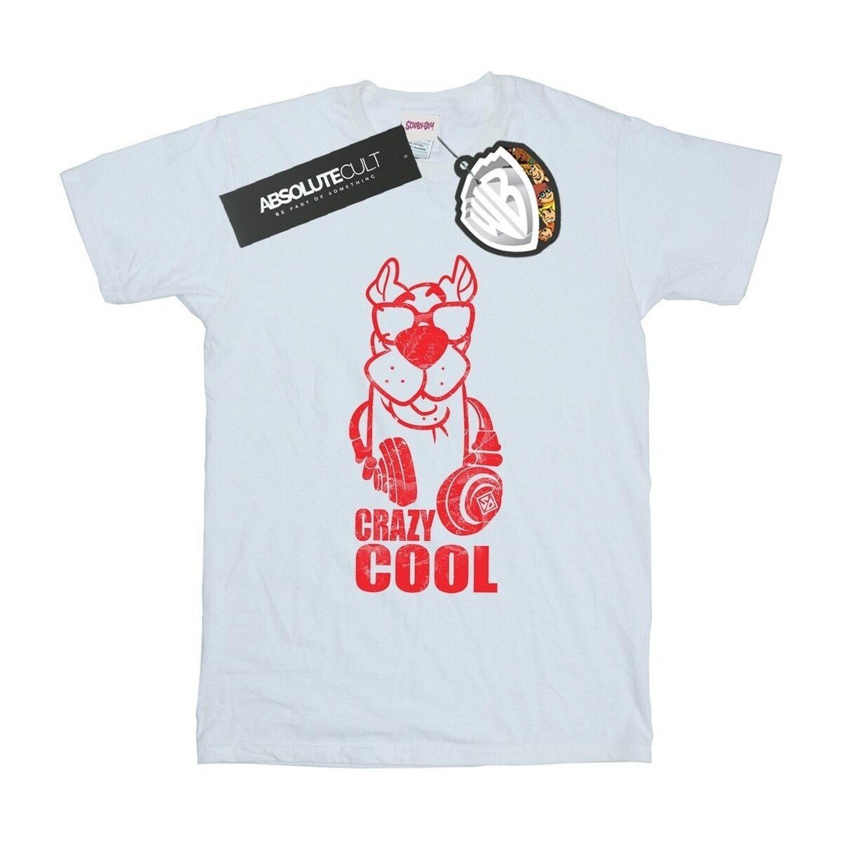 textil Niña Camisetas manga larga Scooby Doo Crazy Cool Blanco
