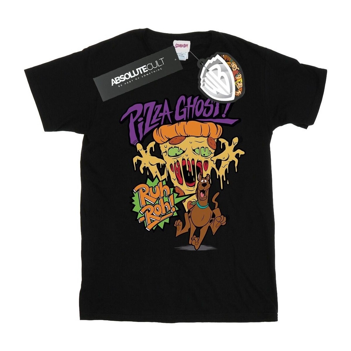 textil Niña Camisetas manga larga Scooby Doo Pizza Ghost Negro