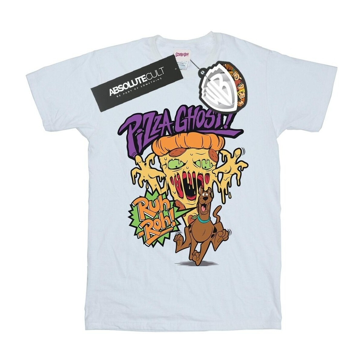 textil Niña Camisetas manga larga Scooby Doo Pizza Ghost Blanco