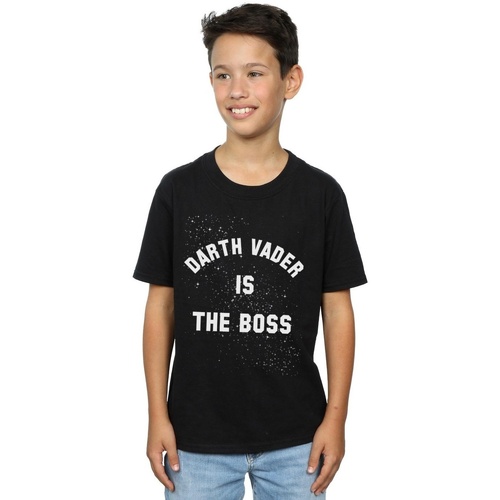 textil Niño Camisetas manga corta Disney Darth Vader The Boss Negro